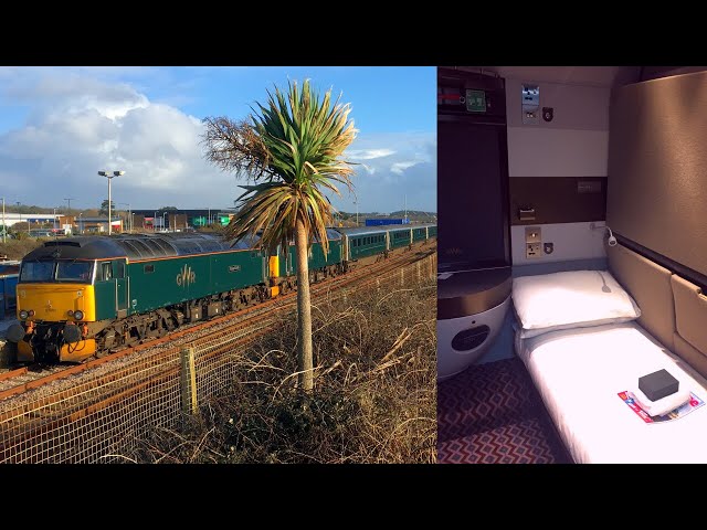 Night Riviera Sleeper Train Penzance - London Paddington in a Double Sleeping Cabin