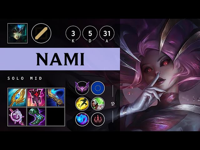 Nami Mid vs Orianna - EUW Master Patch 14.22