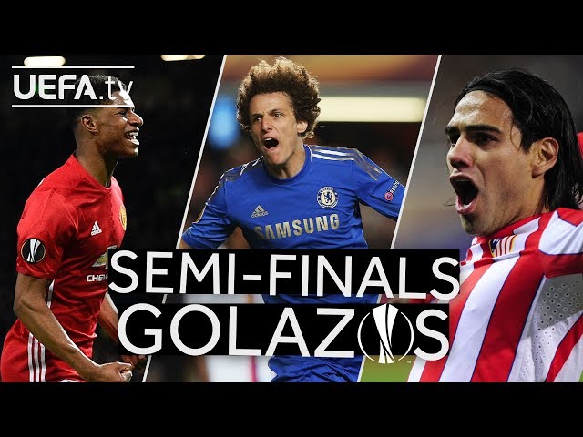 RASHFORD, DAVID LUIZ, FALCAO: Great #UEL Semi-finals GOALS!!