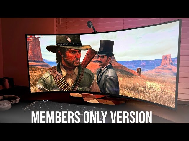 Red Dead Redemption Modded Looks AMAZING on a 45" LG UltraWide OLED | Members Version