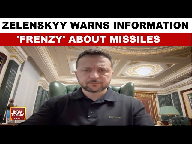 Ukraine President Zelenskyy warns information 'frenzy' about missiles benefits only Russia