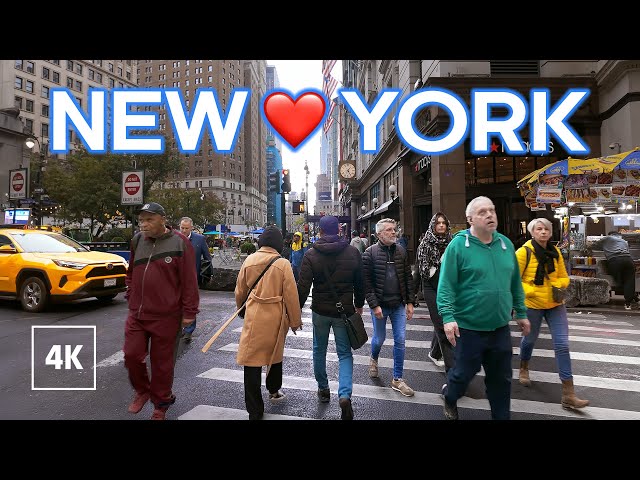 New York City Christmas Walk 🎄 USA Walking Tour 4k