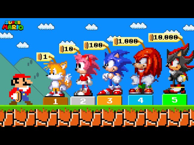 Mario Can Buy All Characters Sonic Hedgehog