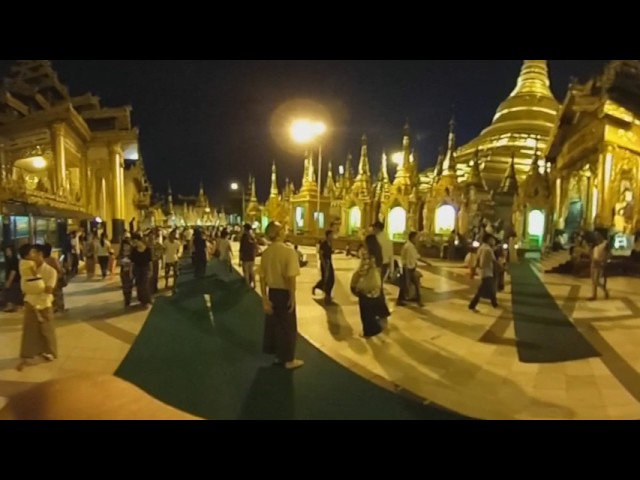 360 video of Schwedegon Pagoda in Myanmar