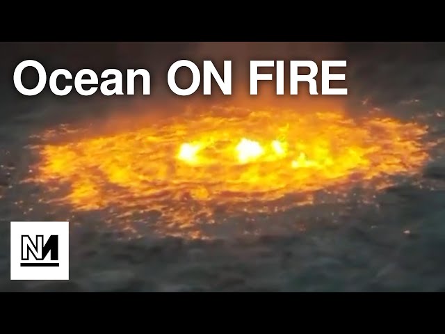 Terrifying Footage Shows Ocean ON FIRE