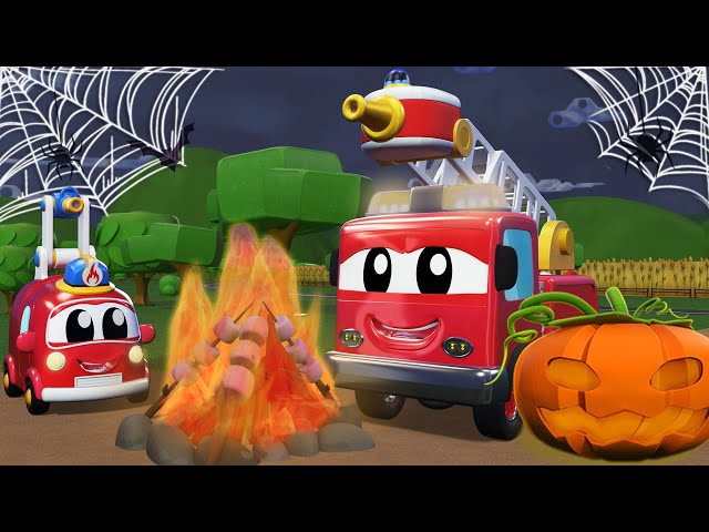 Baby Trucks - Halloween Monster! - Lern Cartoons mit Lastwagen in Car City