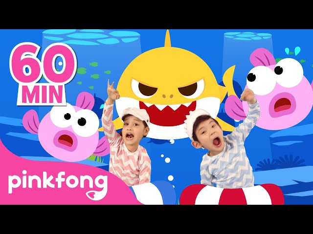 [60 Minute] Best Baby Shark Songs Compilation for Kids | Pinkfong Official