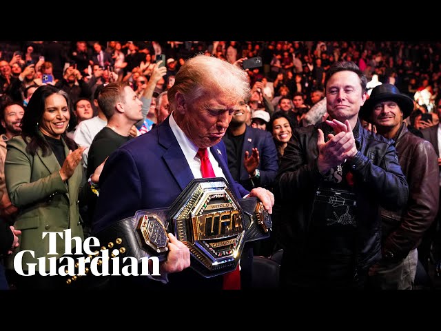 Donald Trump attends UFC match with key allies Musk, Rogan, and RFK Jr