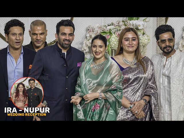 Indian Cricketers and Jwala Gutta with Husband arrives at Aamir Khan's Daughter Wedding Reception