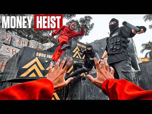 MONEY HEIST vs POLICE in REAL LIFE ll DON'T STOP 4.0 ll (Epic Parkour Pov Chase)