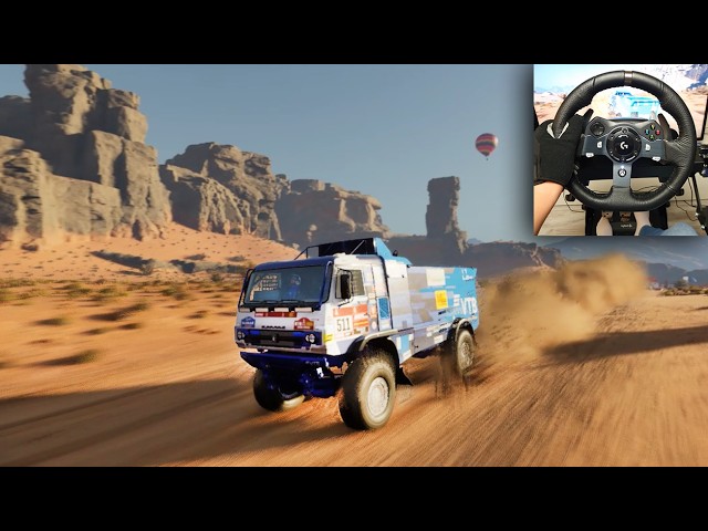 KAMAZ - MASTER SPORTS TEAM | Dakar Desert Rally | Logitech G920 - 4K