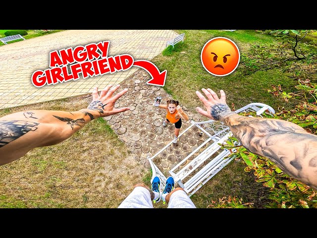 ESCAPING CRAZY GIRLFRIEND! 🤬 (Epic Parkour Chase POV)