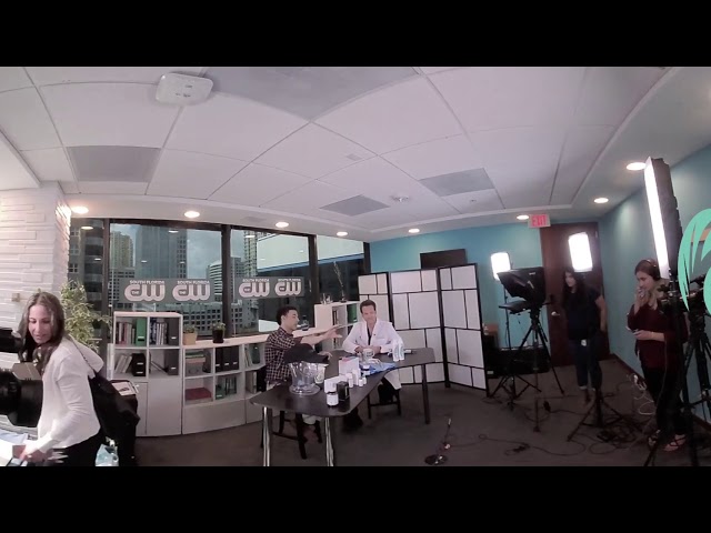 Behind the Scenes at CW Inside South Florida w Hair Transplant Surgeon Dr Alan Bauman 360 Timelapse