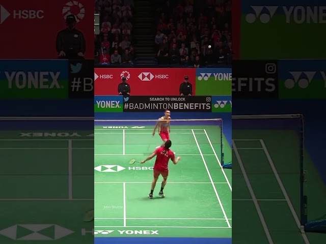 Great Rally between Lee Chong Wei and Lin Dan #shorts #badminton #leechongwei #lindan