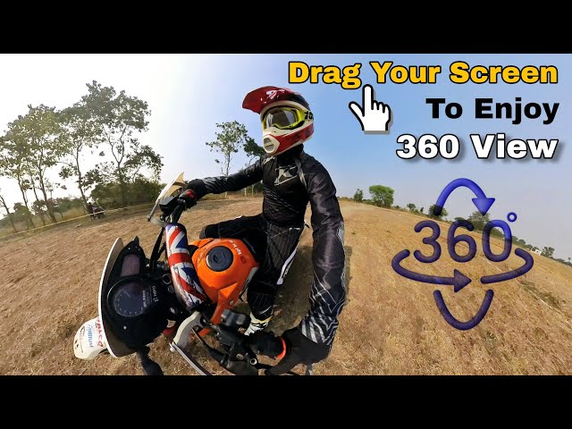 360° View Of Offroad Track With My Modified Dirt Bike | Riding By Akbar Stunt Rider