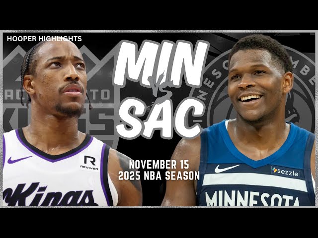 Minnesota Timberwolves vs Sacramento Kings Full Game Highlights | Nov 15 | 2025 NBA Season