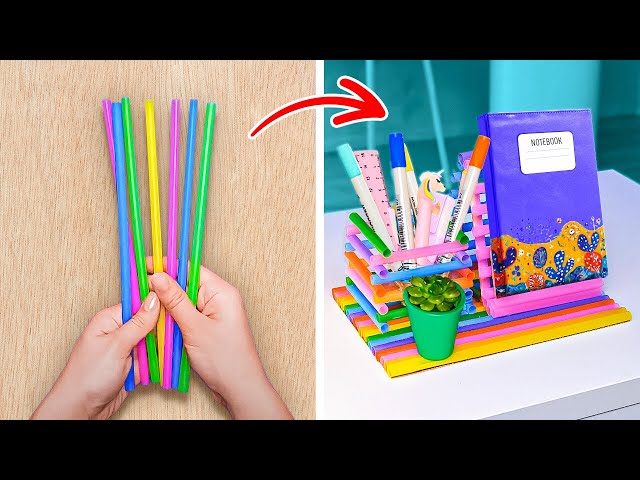 COOL SCHOOL STATIONERY IDEAS 😍🎒 SCHOOL HACKS & CRAFTS