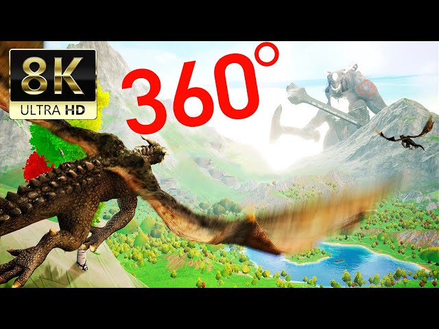 360 VR VIDEO |  Flying dragon - 8K ULTRA HD 60FPS