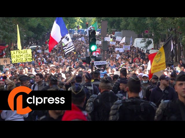 Manifestation contre le pass sanitaire : 7ème semaine consécutive (28 août 2021, Paris) [4K]