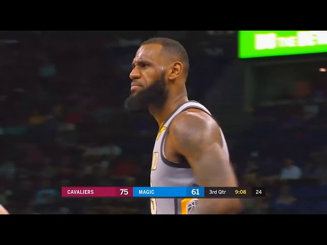 LeBron James PUNCHES Evan Fournier in the Face & Checks on Him! Cavaliers vs Magic February 6, 2018