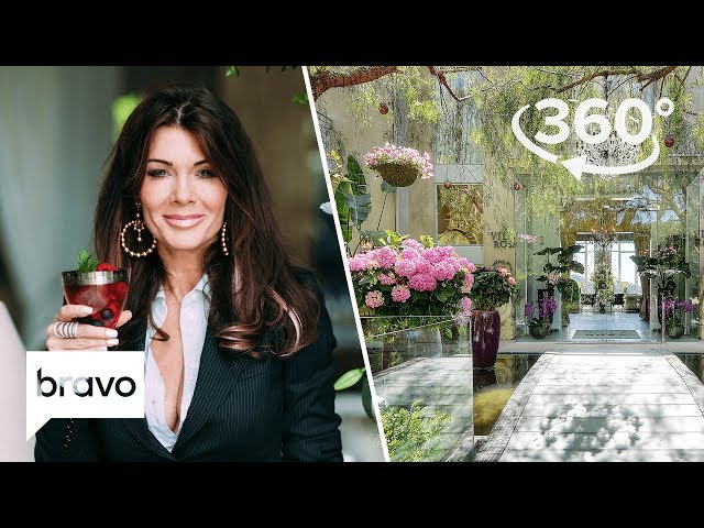 360 VR Exclusive: Lisa Vanderpump Gives Lala a Behind the Scenes Tour | Villa Rosa, Part 1 | Bravo