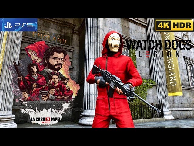 Watch Dogs Legion La Casa De Papel Mission PS5 Gameplay 4K HDR