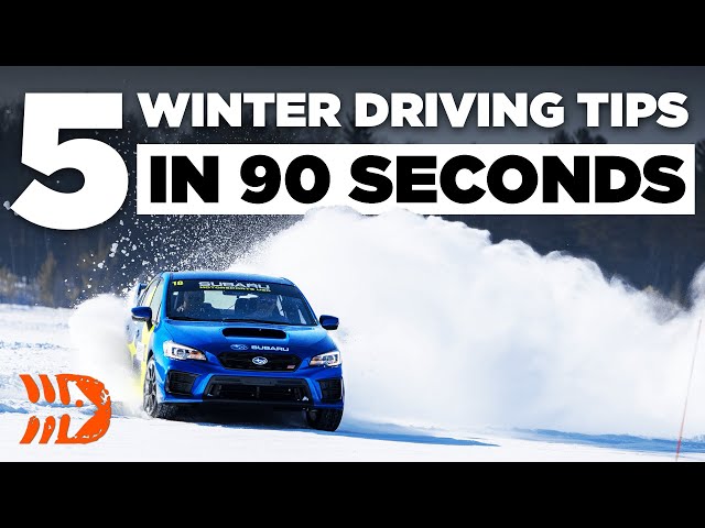 Top 5 Winter Driving Tips in 90 SECONDS