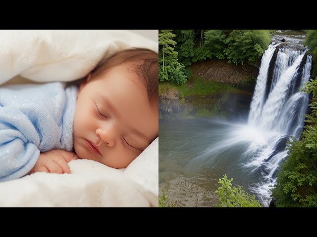 Soothing Waterfall White Noise and Music to Help Babies Sleep Peacefully