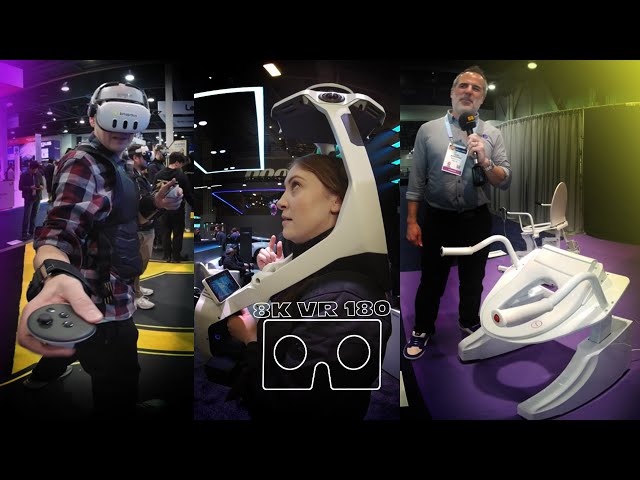 VR 180 Flying Car, Toilet, Haptic Suit and More 8K VR 180 3D Teche