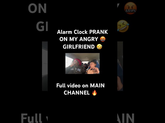 Alarm clock ⏰ PRANKKK on MY ANGRY GIRLFRIEND 🤣 #girlfriendprank #couplecomedy #coupleprank #pranks