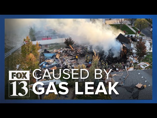 Leak detected on natural gas line where South Jordan house exploded