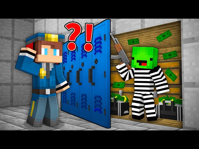 How CRIMINAL Mikey Build SECRET BASE Behind JJ POLICE in Minecraft ? (Maizen)