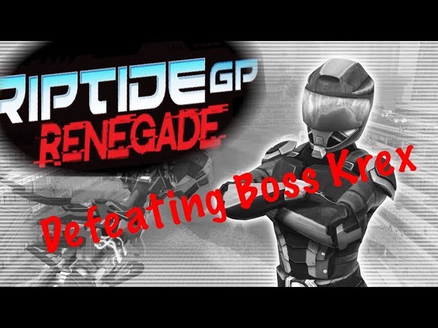 Riptide GP: Renegade defeating boss Krex