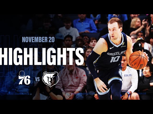 Memphis Grizzlies Highlights vs Philadelphia 76ers