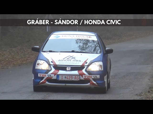 Gráber Tamás - Sándor Csaba / Honda Civic / Árpádtető Rally 2024. - TheLepoldMedia