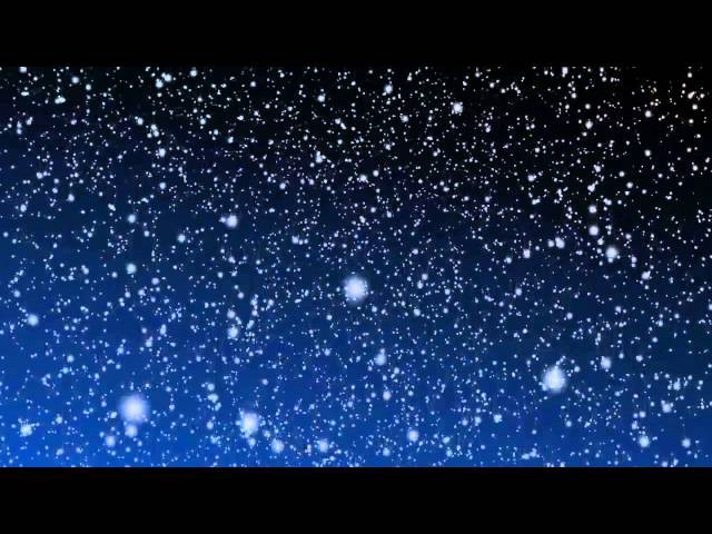 [10 Hours] Snow Falling Video & Audio BLUE B/G [HD] SlowTV