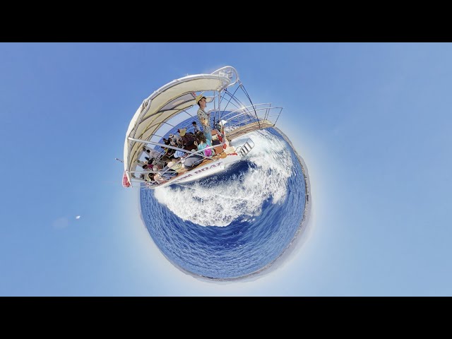 360° 4K | Crete Chania Boat Trip: Waves, Water & Scenic Views – Full Immersion!