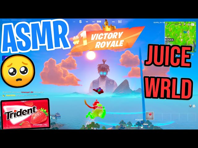 ASMR Gaming 🥺 Fortnite Juice WRLD Update Relaxing Gum Chewing 🎮🎧 Controller Sounds + Whispering 😴💤