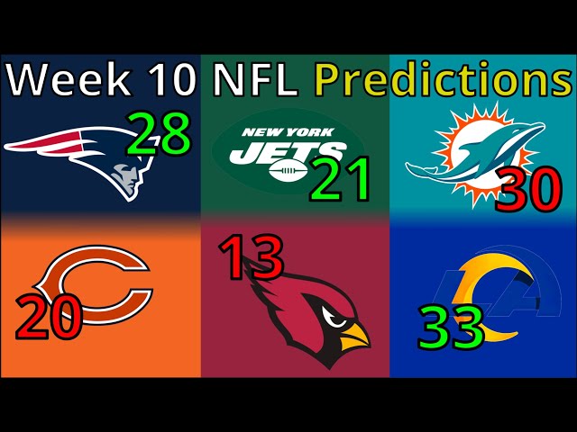 2024 NFL Week 10 PREDICTIONS (With Scores)