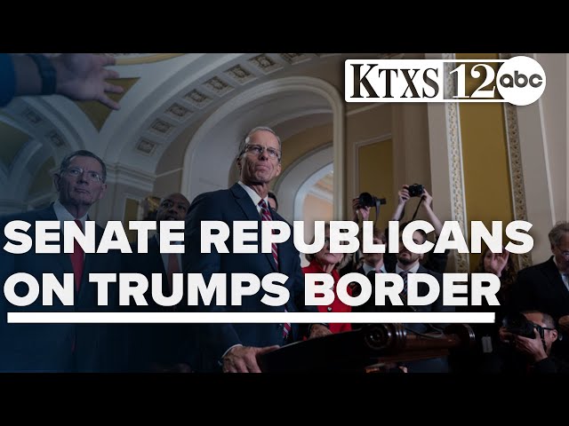 Senate Republicans are integral to Trump's border agenda