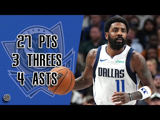 Kyrie Irving 27 pts 3 threes 4 asts vs Pacers 24/25 season