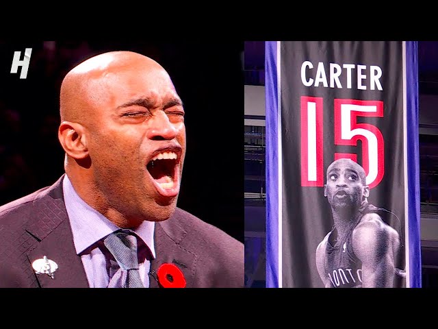 Vince Carter FULL Raptors Jersey Retirement Ceremony 🙏