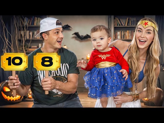 Husband Rates Mommy & Daughter Matching Halloween Outfits