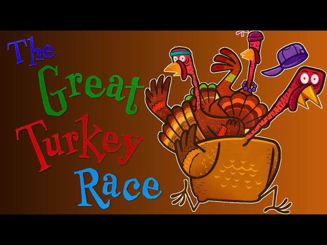 🦃 The Great Turkey Race 🤣 Kids Book Thanksgiving Short Funny Read Aloud