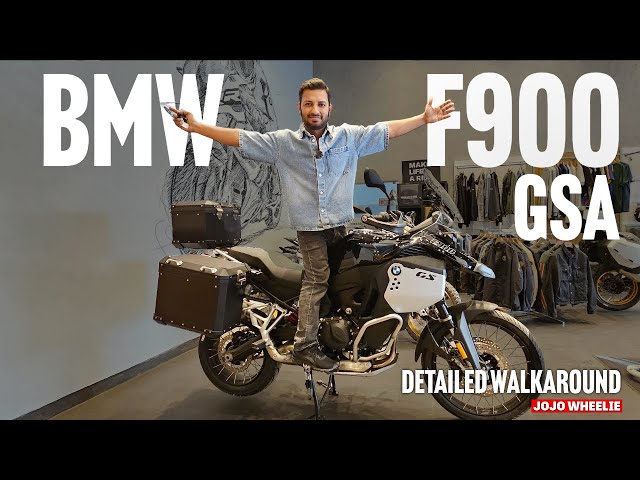 BMW F900 GSA most detailed walkaround fully loaded  Adventure Bike for cross country | jojo wheelie