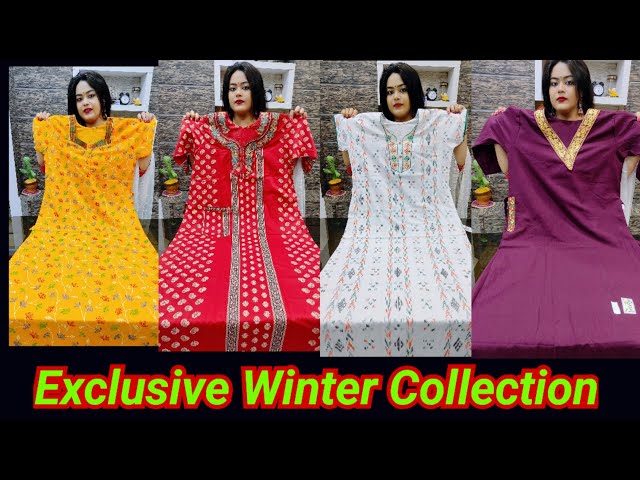 Nighty Manufacturer & Wholesaler In Kolkata ll Exclusive Winter Collection ll Premium Quality