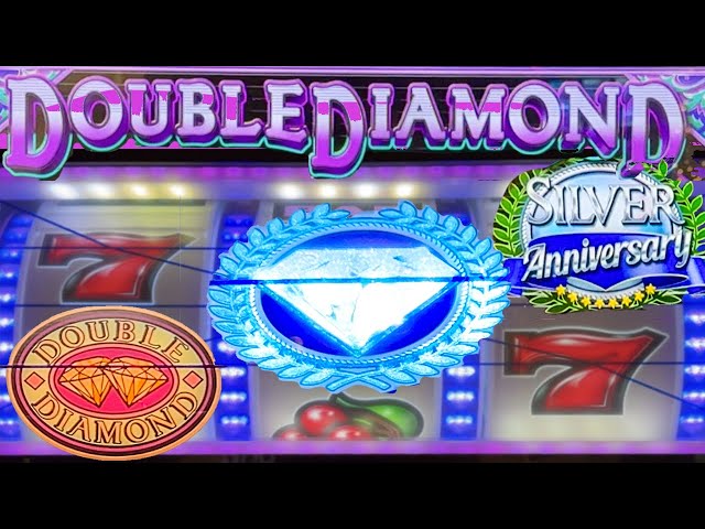 Classic Old School Double Diamond Silver Anniversary 3 Reel Casino Slot