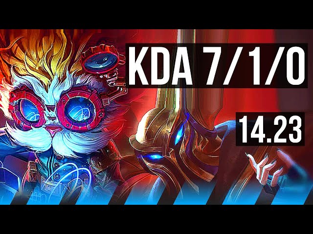 HEIMERDINGER vs MORDEKAISER (MID) | 7/1/0 | KR Diamond | 14.23