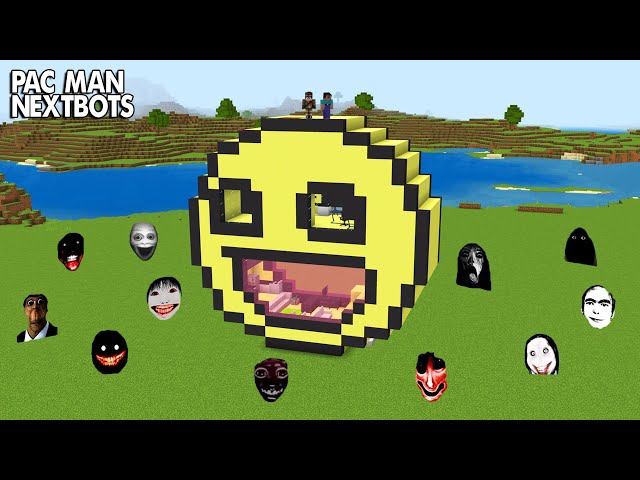 SURVIVAL PAC MAN HOUSE WITH 100 NEXTBOTS in Minecraft - Gameplay - Coffin Meme