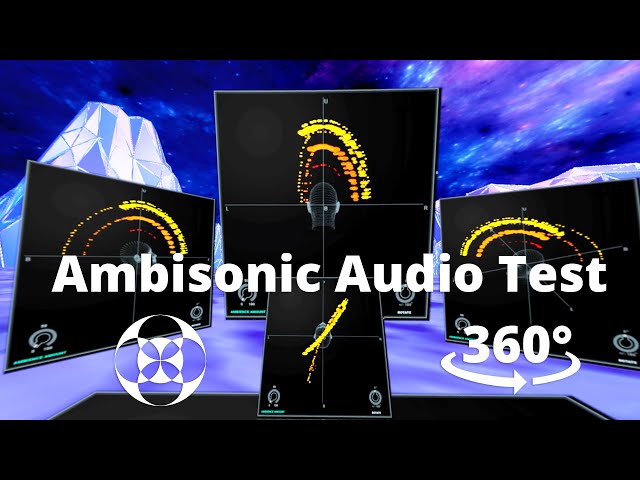 Ambisonic Audio Test + 360° Video Visualization of Spatial Audio [Headphones On!]